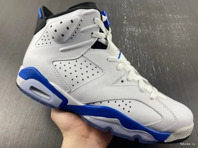 Reps TB Retro 384664-107 Sport Air Jordan (2014) 6 Blue 0505